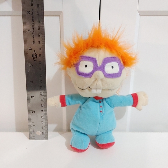 Rugrats 1998 Vintage Chuckie Plush In blue Pajamas - Picture 3 of 6